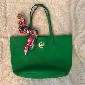 MK Green Tote